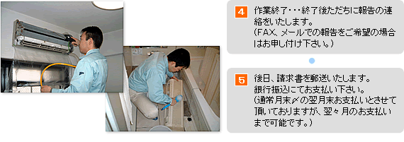 ��ƏI���E�E�E�I���ソ�����ɕ񍐂̘A�����������܂��B(�e�`�w�A���[���ł̕񍐂�����]�̏ꍇ�͂��\���t���������B)����A��������X���������܂��B��s�U���ɂĂ��x�����������B(�ʏ팎���Y�̗��������x�����Ƃ����Ē����Ă���܂����A���X���̂��x�����܂ŉ\�ł��B)